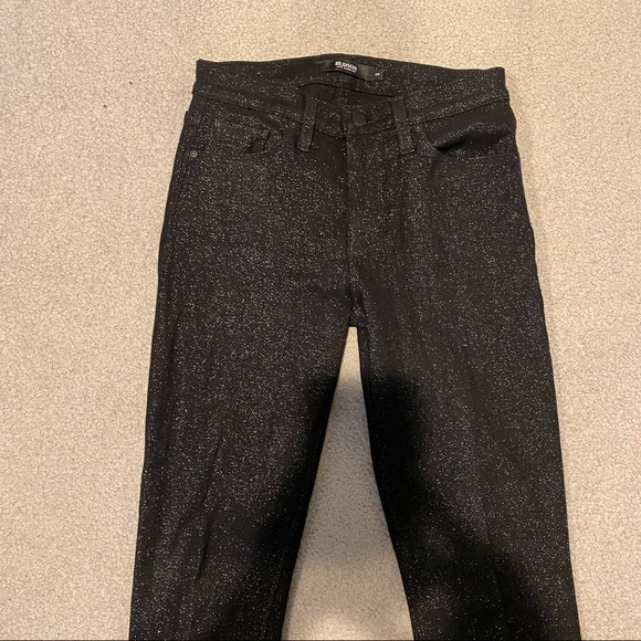 Hudson Black Nico Super Skinny Glitter Jeans size 25 - Picture 4 of 10